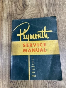 1946 to 1953 Oranigal Plymouth Automotive Service Manual - Picture 1 of 4