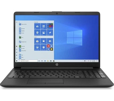 HP 15-gw0502sa 15.6'' Athlon Silver 3050U 128GB 4GB FHD Win 11 Black Laptop C - Image 1 of 3
