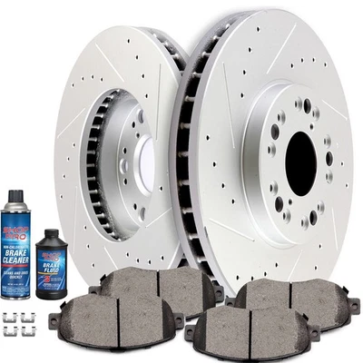 Se adapta a pastillas y rotores cerámicos de freno delanteros Lexus GS300 GS400 GS430 IS300 SC430 Foto 1 de 4