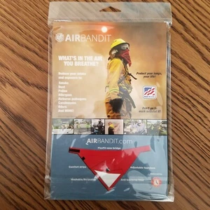 Air Bandit Filtered Bandana Fexible Nose Bridge Re-Usable Adjustable 5488 - Picture 1 of 4