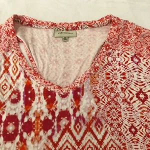 Autograph top with back cutout feature at back shoulder size 20 orange and pink - Picture 1 of 4