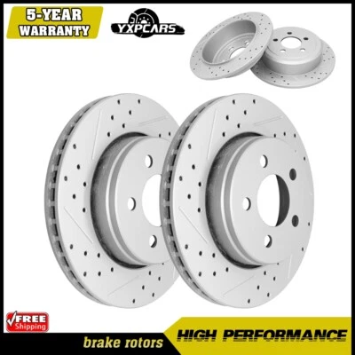 Front + Rear Brake Rotors Set for 2007 - 2011 Dodge Nitro 2008-2012 Jeep Liberty - Image 1 of 4
