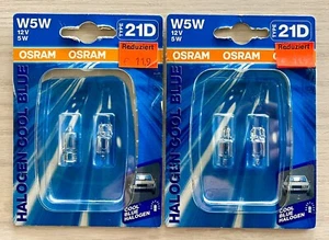 4x (Stk) Osram W5W -Halogen Cool Blue - Type 21D - 12V - 5W - Bild 1 von 1