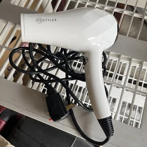Instyler Blu Turbo Ionic Hair Dryer 1500W White Model ISHDC1 2-01 EXCELLENT - Picture 1 of 3