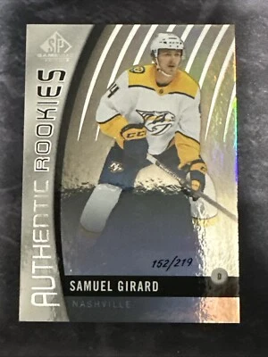 2017-18 SP Game Used Authentic Rookies Rainbow 156 Samuel Girard Predators - Image 1 of 2