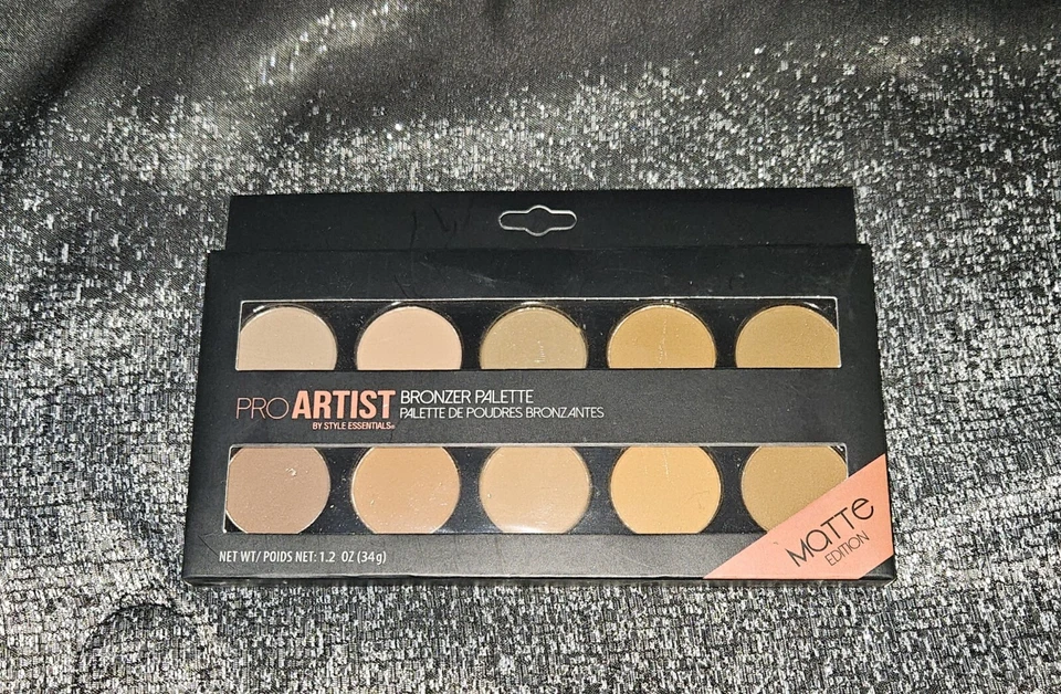 Style Essentials Pro Artist 10 Shade Matte Bronzer Palette BNIB 7.2oz  - Image 1 of 4