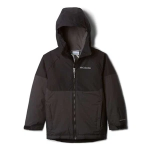 Columbia V1415 Boys Black Alpine Action II Insulated Hooded Jacket Size XS/6-7 - Picture 1 of 7
