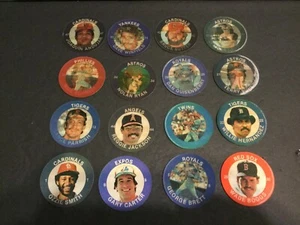 1985 7-11 Slurpee Super Star Sports Baseball Coins Central Set of 16 "PJ" Sk293A - Picture 1 of 2