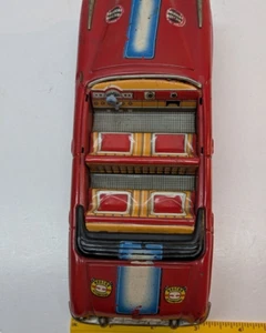 Oldtimer Bandai Red Box 7 Mercedes-Benz 219 Cabrio hellrot Blechauto - Bild 1 von 5