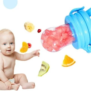 Mangiatoia Svezzamento Alimentazione Nibbles Nutrizione Cibo per Bambini Manichino Frutta Fresca Ciuccio  - Foto 1 di 27