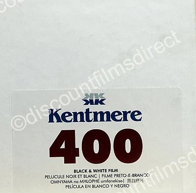 Kentmere Pan (BY ILFORD) 400 30.5m (100ft) BULK LENGTH B&W FILM - Image 1 of 2