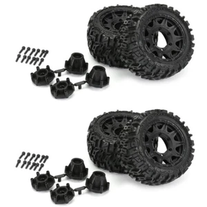 Pro-Line Trencher LP 2.8" All Terrain Tires/Wheels (4) Rustler 2wd & 4wd - Picture 1 of 3