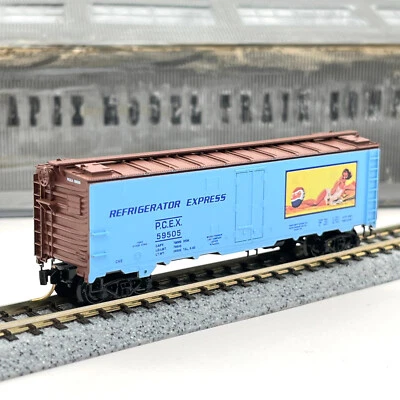 Micro-Trains N Scale 59550 Pepsi Cola 40 ft Steel Side Ice Reefer PCEX 59505 - Image 1 of 4