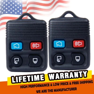 Llavero remoto de entrada de auto 2 piezas para Ford Taurus Lincoln MKS MKZ Town Car Mercury Foto 1 de 4