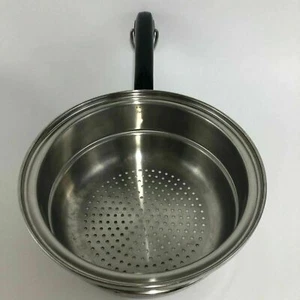 Saladmaster 18-8 Tri-Clad Colander Steamer Strainer Pan Pot - 2 Piece - No Lid - Picture 1 of 12