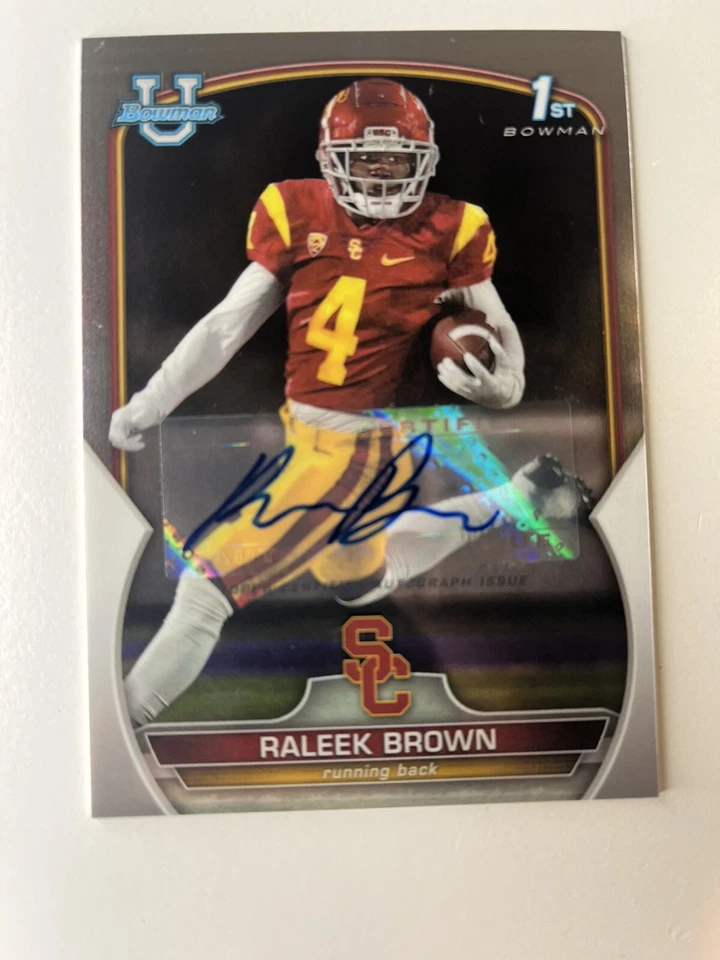Bowman Chrome University Raleek Brown 1st Auto Arizona State Sun Devil - Image 1 of 3