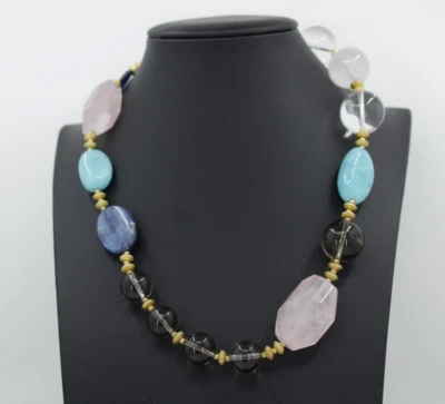 Collar Gemas En Vogue Michael Valitutti Turquesa Esterlina Piedras Preciosas Cuentas 18" Foto 1 de 4