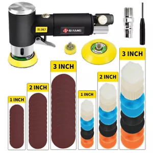 48PC Mini Air Sander Dual Action Random Air Orbital Sander for Auto Body Work - Picture 1 of 8