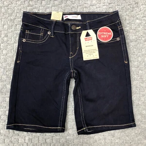 Signature by Levi Strauss & Co Shorts Girls 7 Blue Bermuda Denim Jean Jorts NEW - Picture 1 of 12
