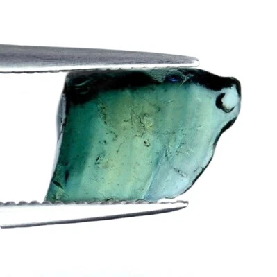 Marvelous Certified 1.97ct Natural Teal Sapphire Madagascar Rough 8.2x6.2mm - Image 1 of 3