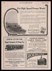 1926 Full Crawler Milwaukee Trackson For Fordson Tractors "Fresno Work" Print Ad