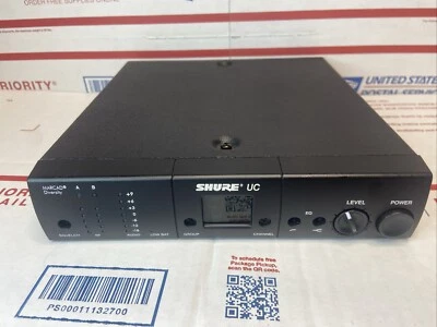 Shure UC4-UA UA Wireless Receiver 782-806 MHz - No Power Adapter. Works Great . - Image 1 of 4