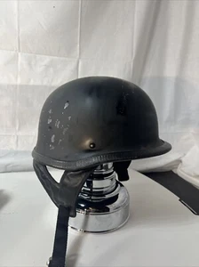 Outlaw T-75 Half Shell Motorcycle Helmet XL extra Large Matte Black - Picture 1 of 9