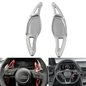 Car Steering Wheel Paddle Shifter Cover Trim For Audi R8 RS3 RS4 RS5 TT RS Grey - Picture 1 of 7