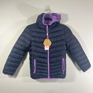 Rokka&Rolla Girls Lightweight Puffer Jacket Reversible Winter Bubble Coat Medium - Picture 1 of 12
