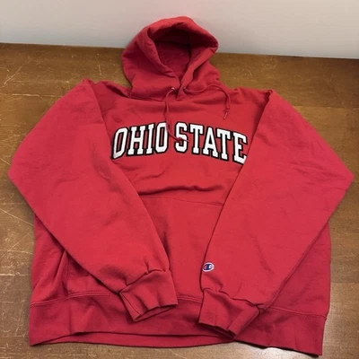Vintage Ohio State Buckeyes Hoodie Mens XL Red Pullover Long Sleeve Champion - Image 1 of 4