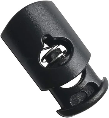 Pacote com 20 travas de cabo de corda de furo único cordão alternar trava de cabo de parada de mola - Imagem 1 de 4