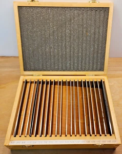 Extra dünnes Parallel Set 1/2" bis1-11/16" in 16. 40-teiliges Set mit Holzbox - Bild 1 von 3