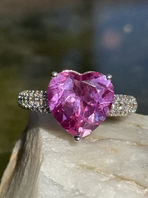 Anillo Topacio Rosa Victoria Wieck Talla 8 Nuevo en Caja Foto 1 de 4