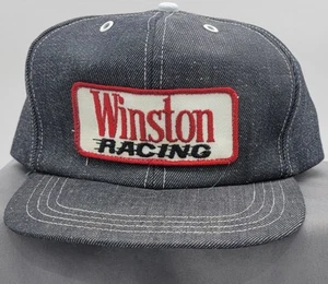 Vintage Winston Racing Snap Back Denim Cap.  Great Condition - Picture 1 of 6
