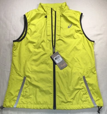 Chaleco ASICS Shelter The Elements para mujer XL cremallera completa chaqueta bolsillos WT2182 nuevo con etiquetas* Foto 1 de 4