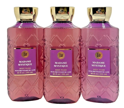 Bath & Body Works LOT of 3 Bottles Madame Mystique Body Wash Shower Gel 10 oz - Image 1 of 2