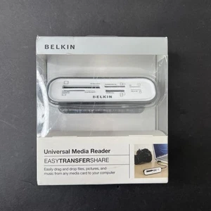 Belkin Universal Flashcard Media Reader - USB 2.0 - F4U003-WHT L20-33 SEALED - Picture 1 of 7