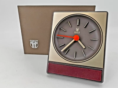 Aachen Germany Design Quartz Schreibtischuhr Vintage 70er 80er Jahre Uhr mit Box - Bild 1 von 4