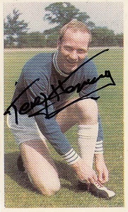 Vintage SIGNED DC THOMSON 1970 Trading Card TERRY HENNESSEY WALES - Picture 1 of 1