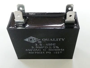 2PCS FAN METALLIZED CAPACITOR AC 450V 50/60HZ 3.5uF FOR MINI SPlLIT and A/C - Picture 1 of 2
