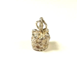 VINTAGE KÖNIG KRONE KÖNIGIN 3D CHARM ANHÄNGER STERLINGSILBER 925 - Bild 1 von 8