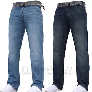 Crosshatch Herrenjeans gerade Passform Designer Marke Freizeit Smart Hose Hose - Bild 1 von 3