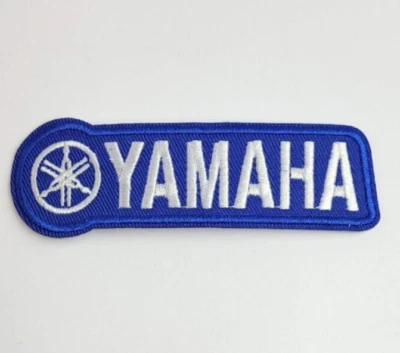Yamaha Motorcycles USA Racing Patch Bügelflicken gestickter Aufnäher blau