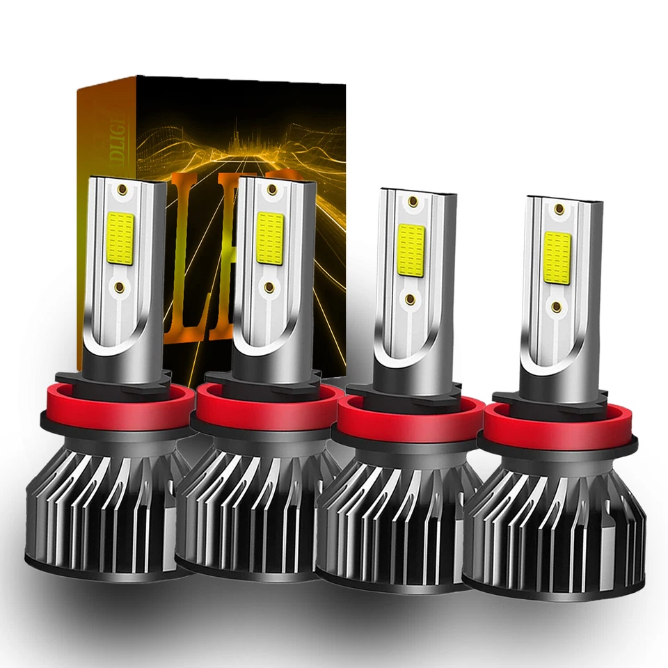 H11 Combo LED Headlight Bulbs High Low Beam kit White For Volvo S80 2007- 2013 - Image 1 of 4