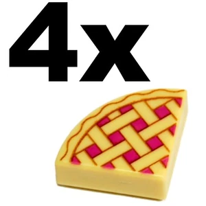 NEW LEGO - Tiles - Round 1x1 - Decorated - Pie Slice 1/4 Tan x4 - 10255 41126 - Picture 1 of 1