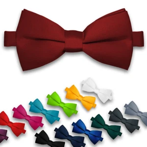 NEW: Bow Mens Wedding Confirmation Adjustable Bow Classic Tied - Picture 1 of 15