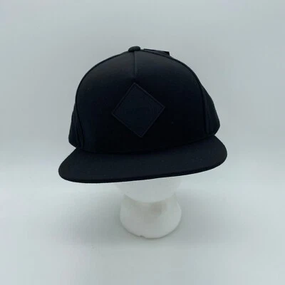 Gorra gorra RVCA Trucker Snapback para hombre logotipo liso todo negro ajustable talla única Foto 1 de 4