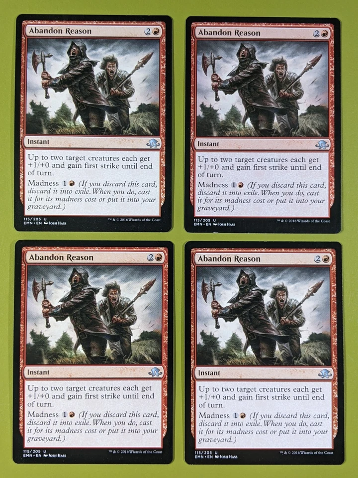 Abandon Reason x4 Eldritch Moon 4x Playset Magic the Gathering MTG - Image 1 of 1
