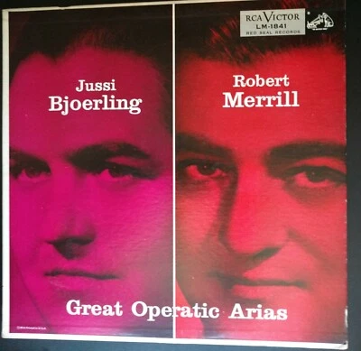Great Operatic Arias ~ Bjoerling + Merrill RCA LM-1841 Near-MINT LP - Image 1 of 3