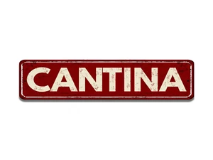 Letrero de calle de cantina estilo vintage - Imagen 1 de 6